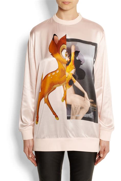 givenchy bambi sweatshirt pink|Givenchy Bambi Crew Neck Sweatshirt .